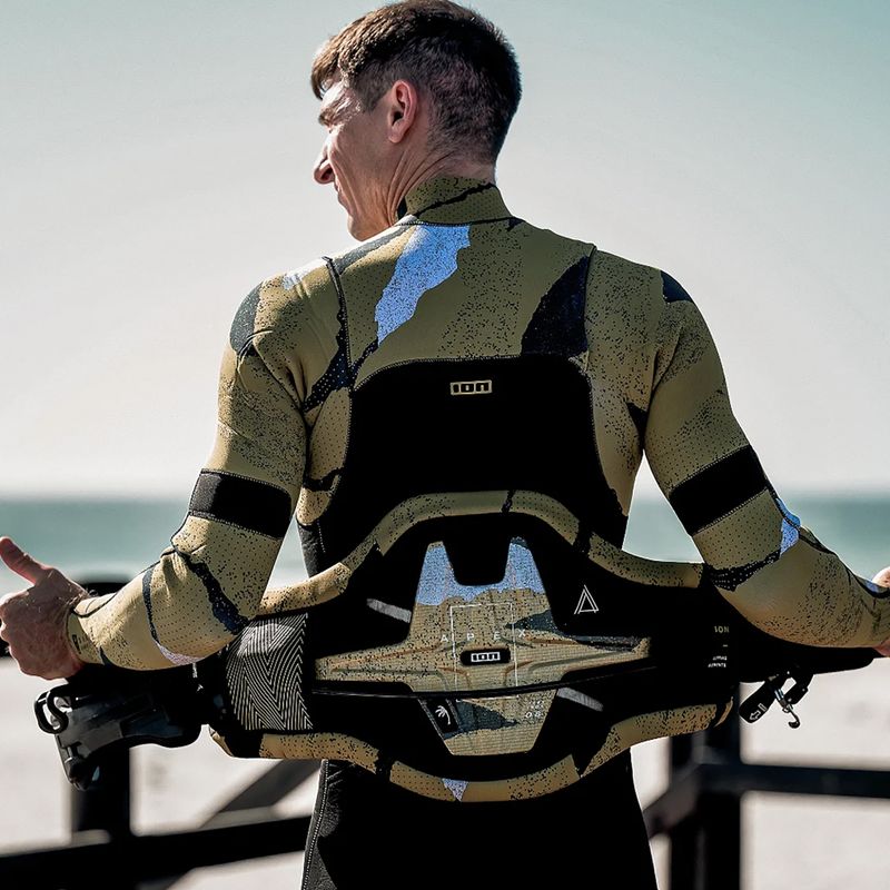 Men's kitesurfing trapeze ION Kite Waist Apex black/dark amber 4