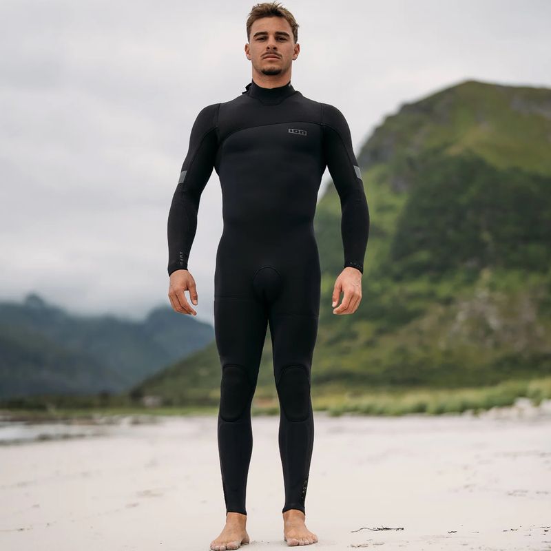 Men's swimming wetsuit Ion Seek Amp 4/3 Back Zip black 5