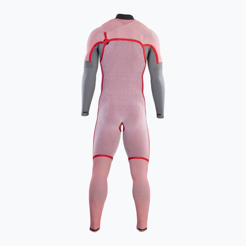 Men's swimming wetsuit ION Seek Amp 5/4 Front Zip blue nights 4