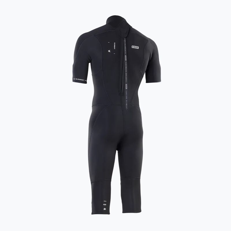 Men's wetsuit ION Element 3/2 mm Overknee Back Zip black 2
