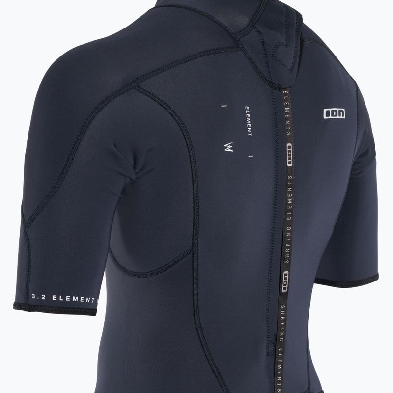Men's ION Element 3/2 Overknee Back Zip blue nights wetsuit 4