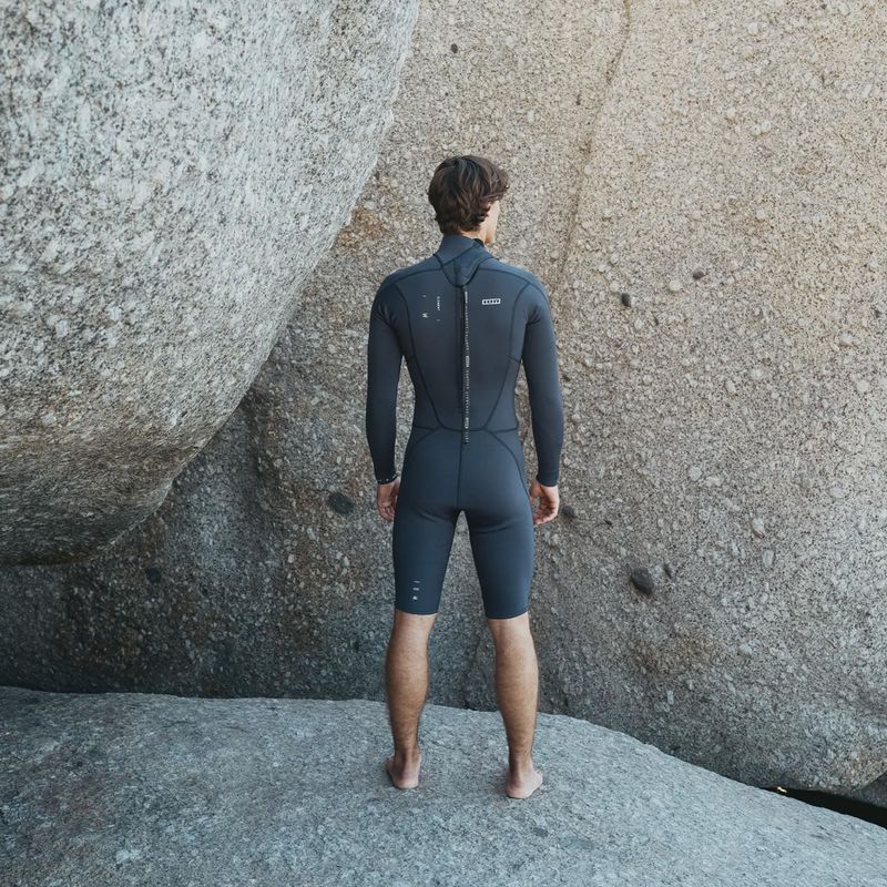 Men's wetsuit ION Element 2/2 mm Shorty Back Zip blue nights 6