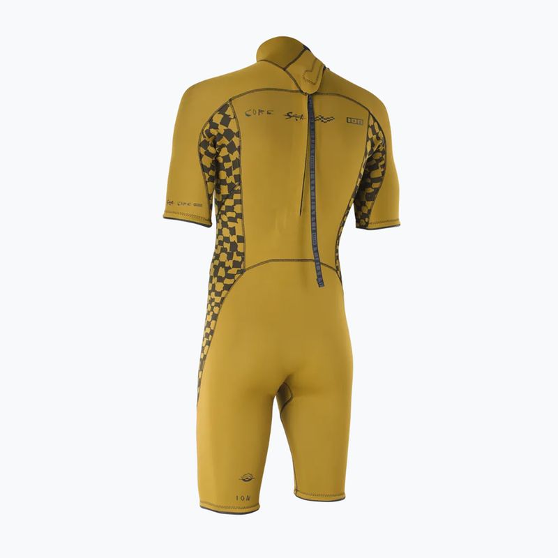 Men's wetsuit ION Seek Core 2/2 mm Shorty Back Zip gold burst 2