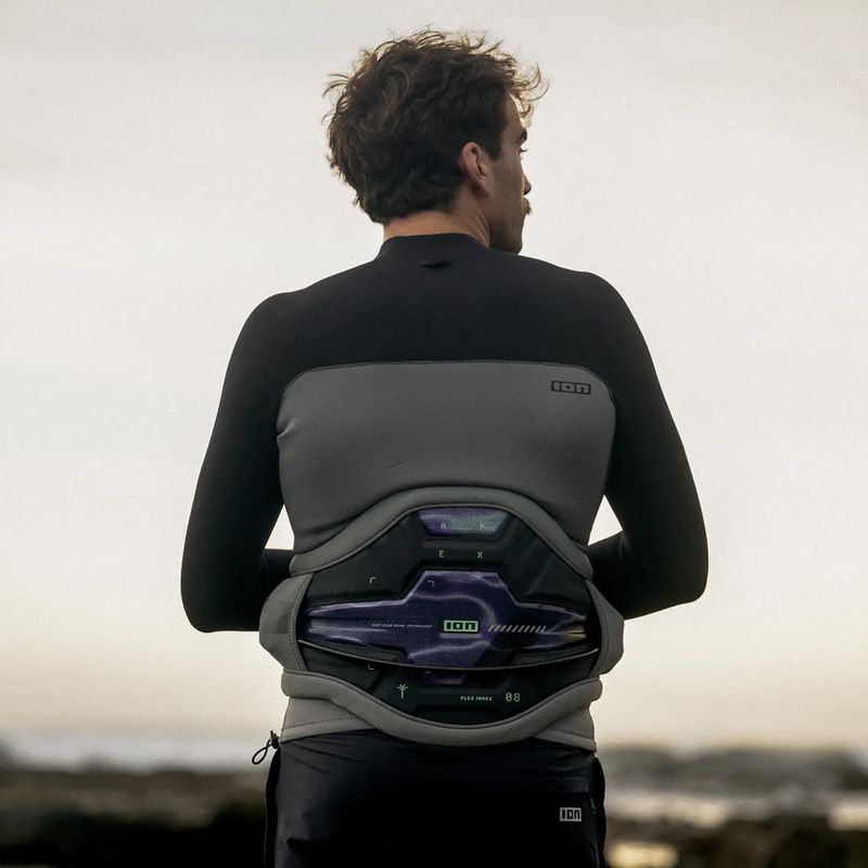 Men's harness for kitesurfing ION Kite Waist Apex sage grey 6