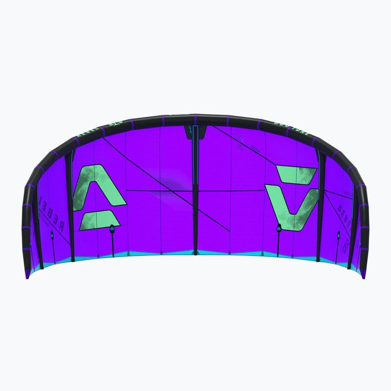 Kitesurfing kite DUOTONE Rebel SLS 2026 purple/green 4