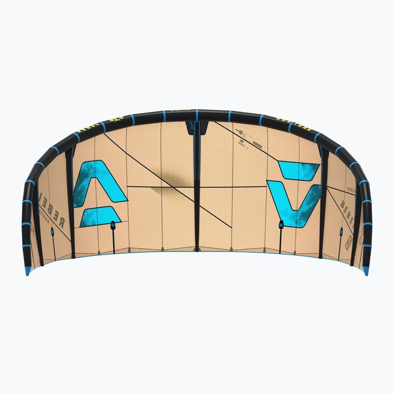 Kitesurfing kite DUOTONE Rebel SLS 2026 sand/turquoise 3