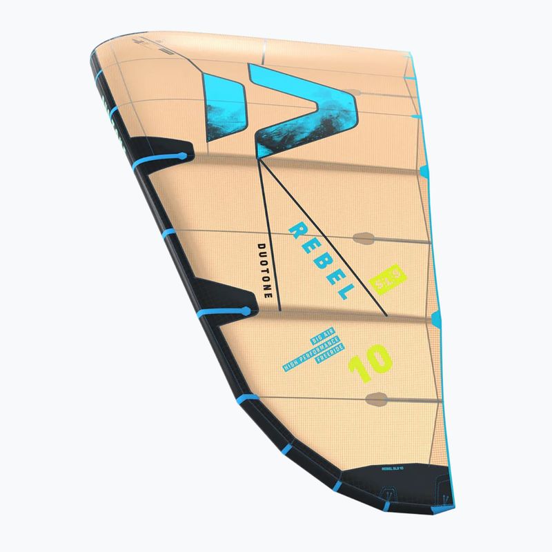 Kitesurfing kite DUOTONE Rebel SLS 2026 sand/turquoise 4
