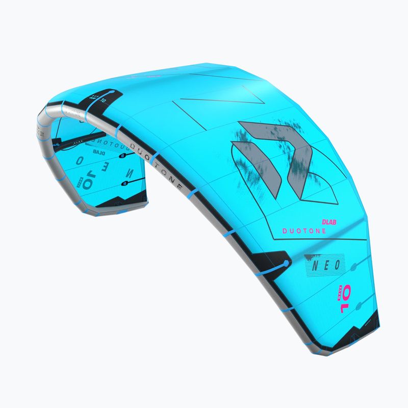 Kitesurfing kite Duotone Neo D/LAB turquoise/grey 2