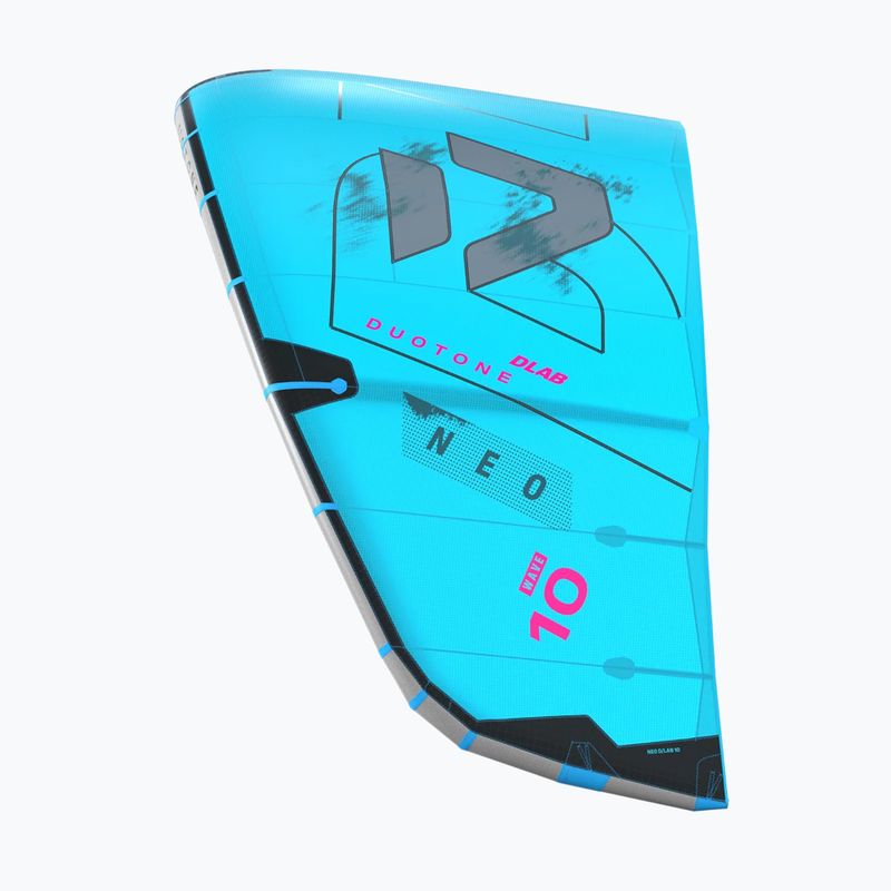 Kitesurfing kite Duotone Neo D/LAB turquoise/grey 3