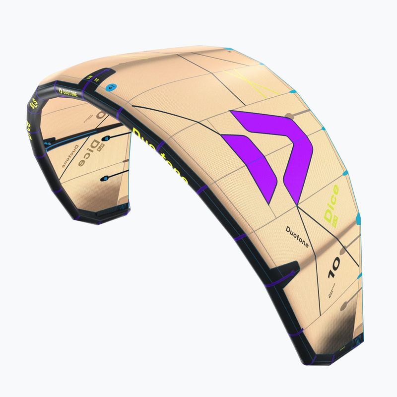 Kitesurfing kite Duotone Dice SLS sand/purple 2