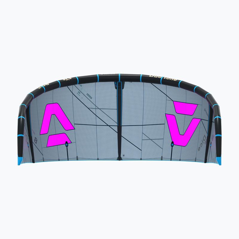 Kitesurfing kite Duotone Dice SLS dark grey/pink 4