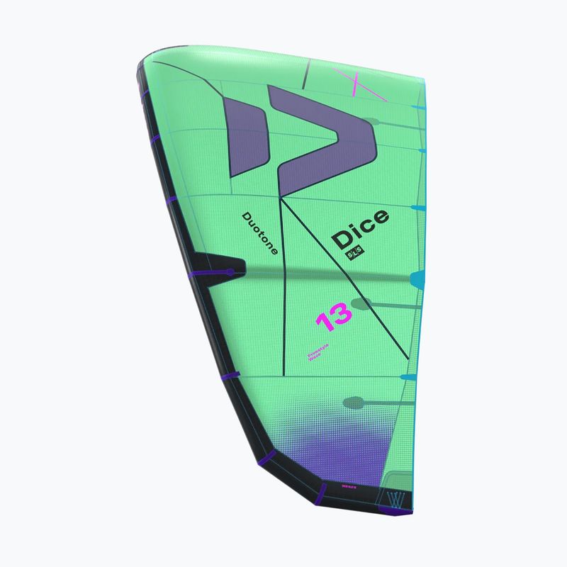 Kitesurfing kite Duotone Dice SLS green/heron 3