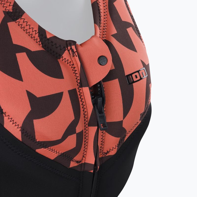 Women's protective vest ION Ivy Front Zip tiger coral 4