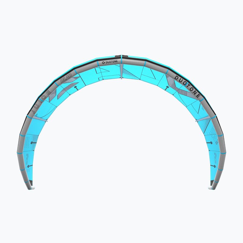 Kitesurfing kite Duotone Juice D/LAB turquoise/grey 4