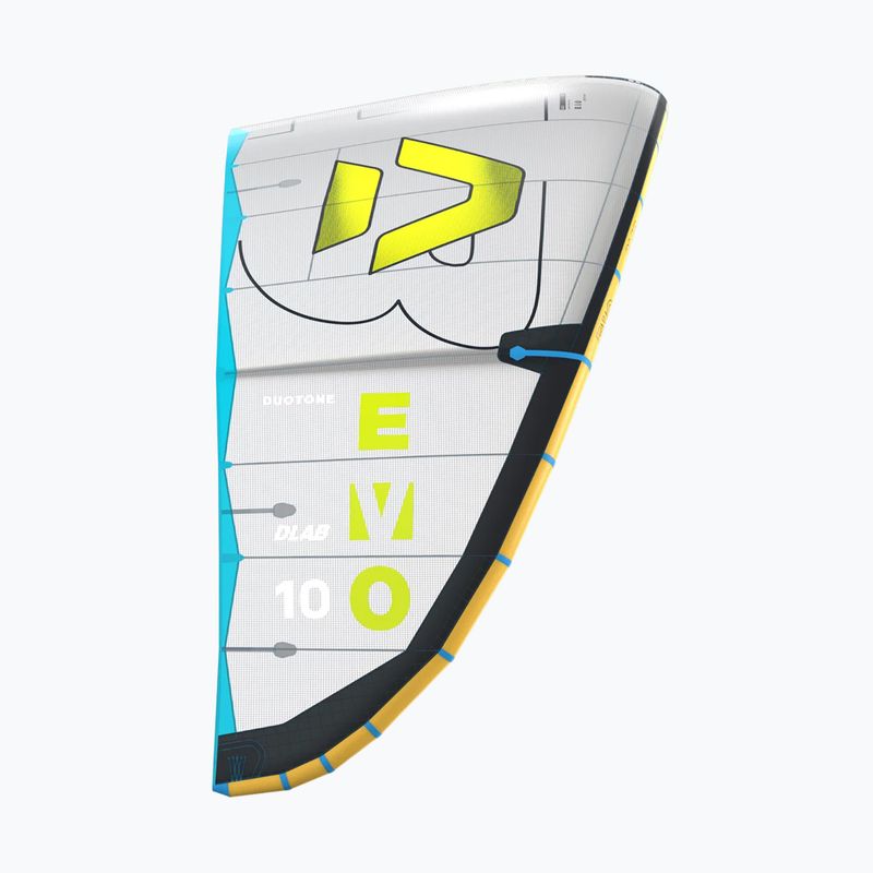 Kitesurfing kite Duotone Evo D/LAB grey/lime 3