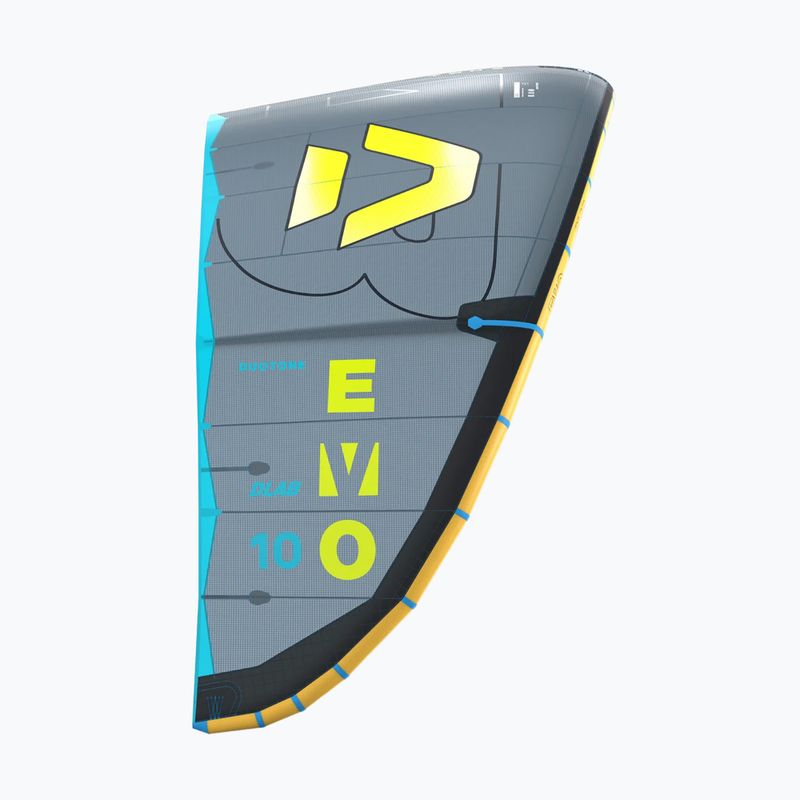 Kitesurfing kite Duotone Evo D/LAB dark grey/lime 3