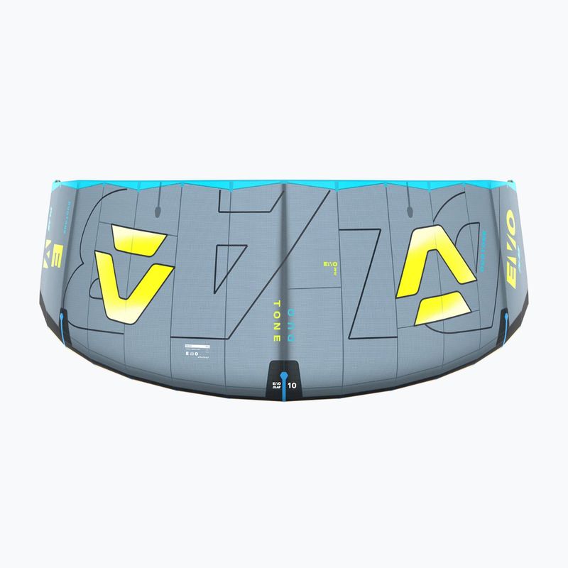 Kitesurfing kite Duotone Evo D/LAB dark grey/lime 5