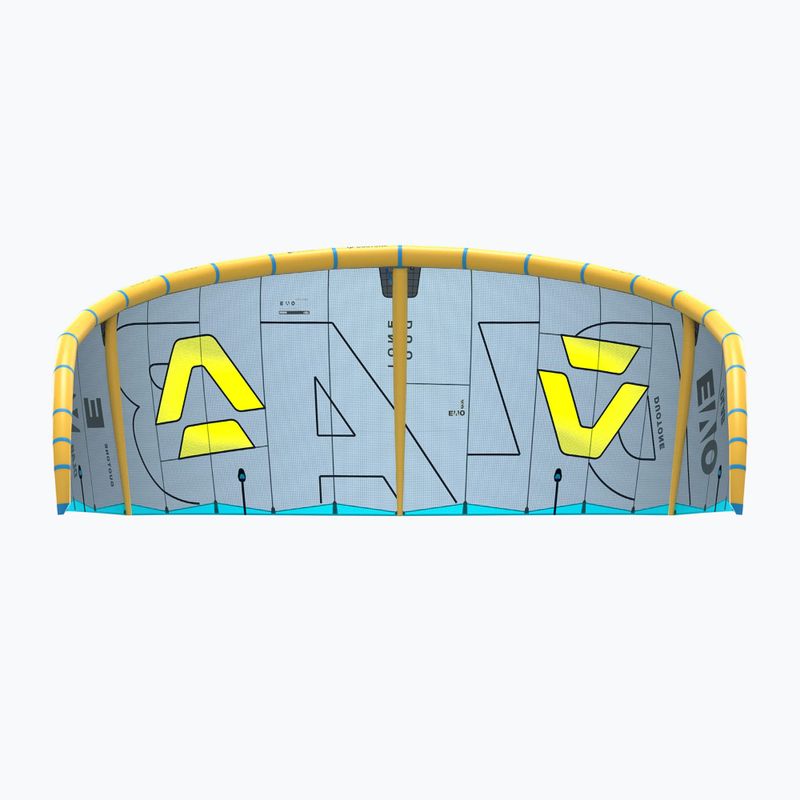 Kitesurfing kite Duotone Evo D/LAB dark grey/lime 6