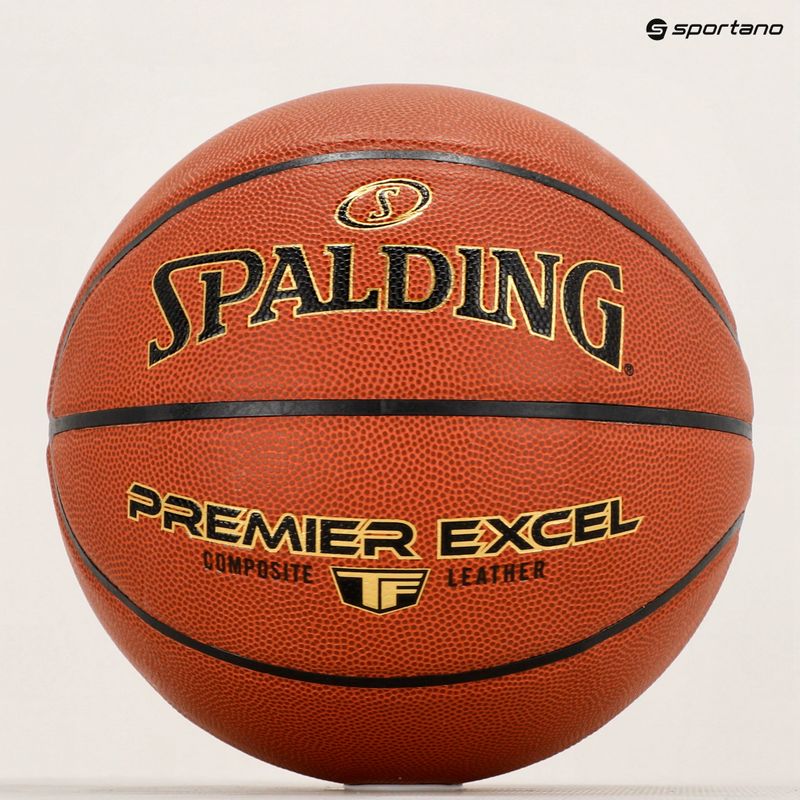 Spalding Premier Excel basketball orange size 7 5