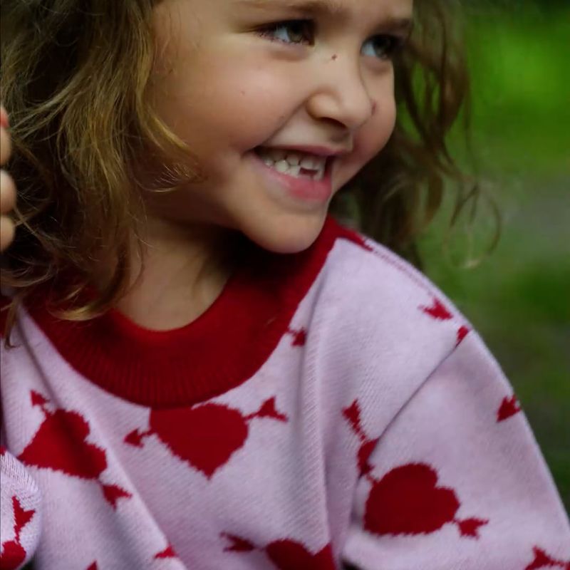 KID STORY Merino sweet heart children's jumper 9