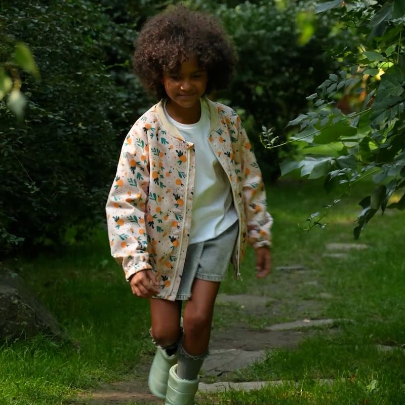 Children's jacket KID STORY Bio Fininshing orange 12