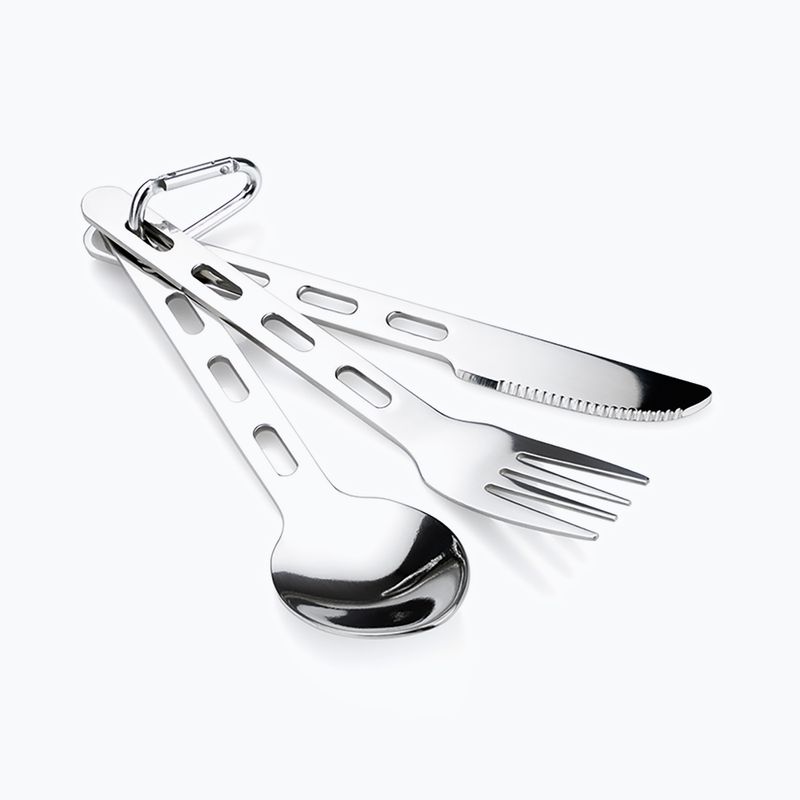 GSI Outdoors Glacier Stainless Ring Cutlery Set silver 61003