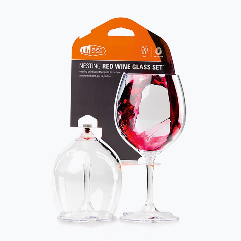 GSI Outdoors Nesting Red Wine Glasses 2 pcs. 79312 3