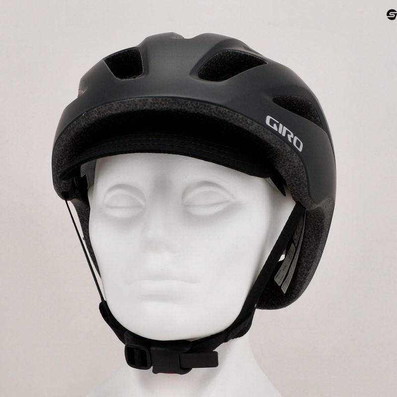 Giro Trella matte black silver bicycle helmet 10