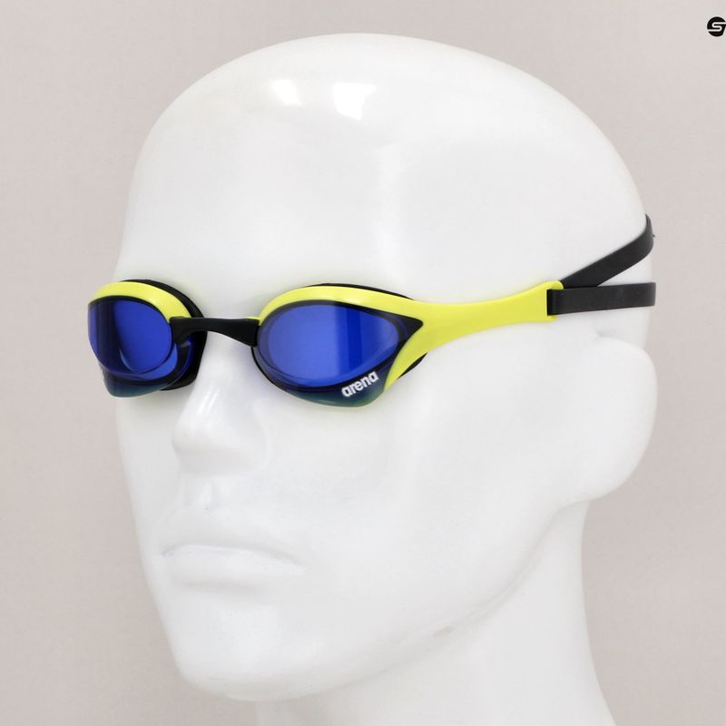 Arena Cobra Ultra Swipe swimming goggles royal blue/cyber lime 13