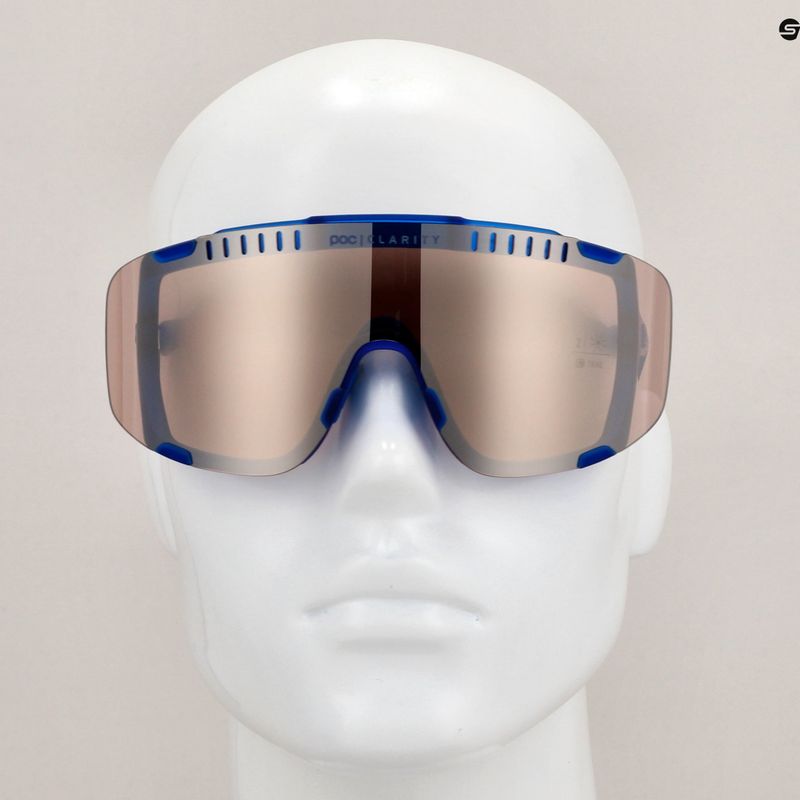 Bicycle goggles POC Devour opal blue translucent/clarity trail silver 8