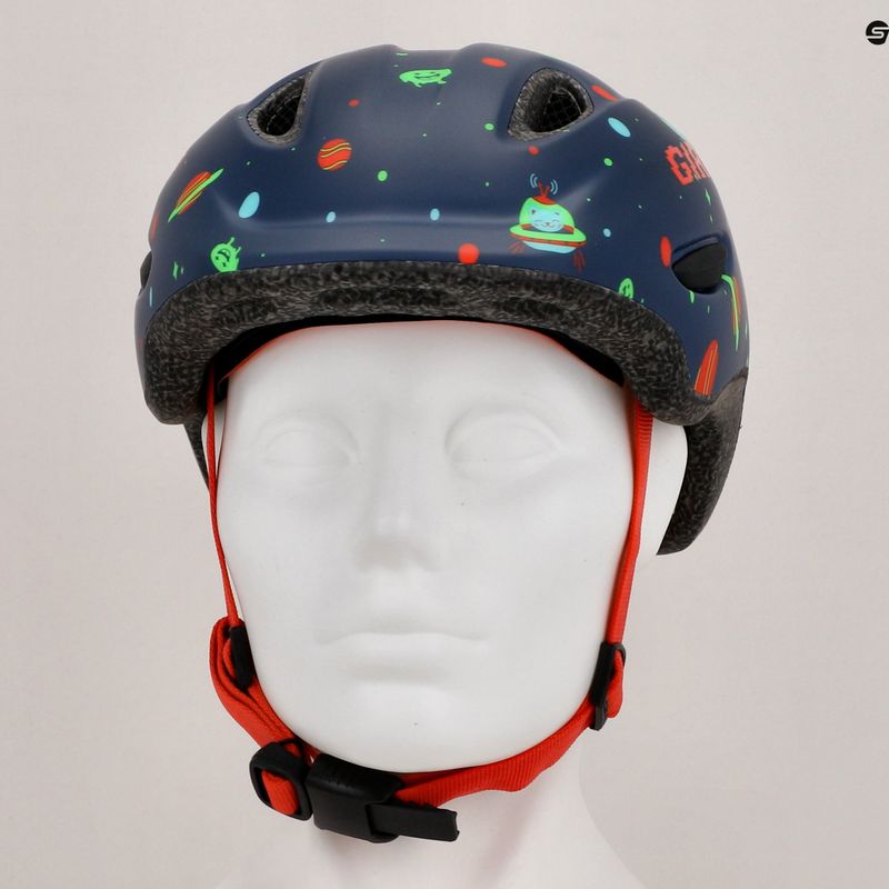 Giro Scamp Integrated MIPS matte midnight space children's bike helmet 11