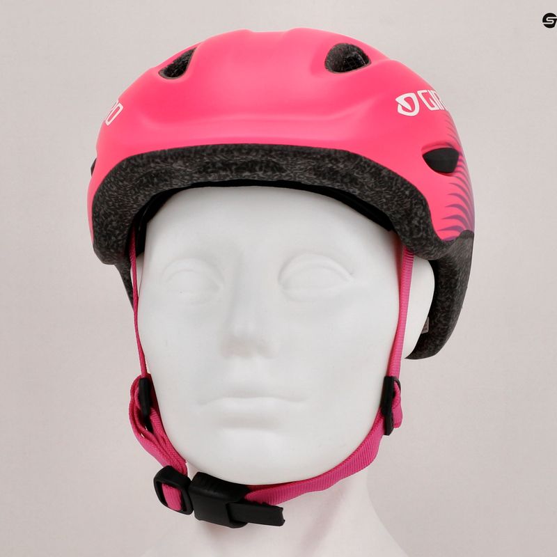 Giro Scamp Integrated MIPS matte pink purple fade children's bike helmet 8