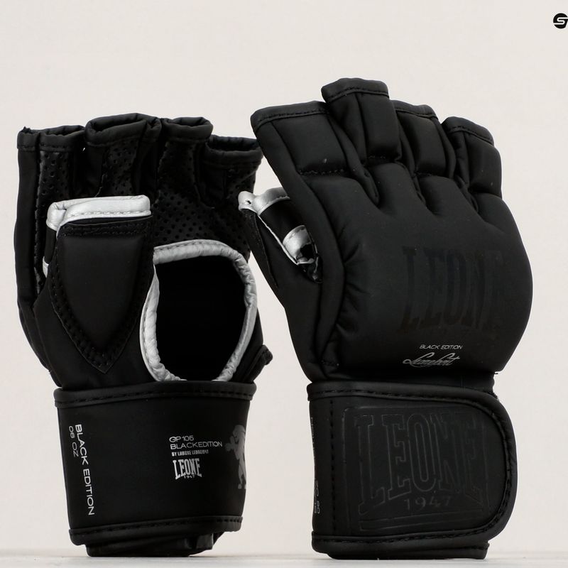 LEONE 1947 Black Edition MMA grappling gloves black GP105 7