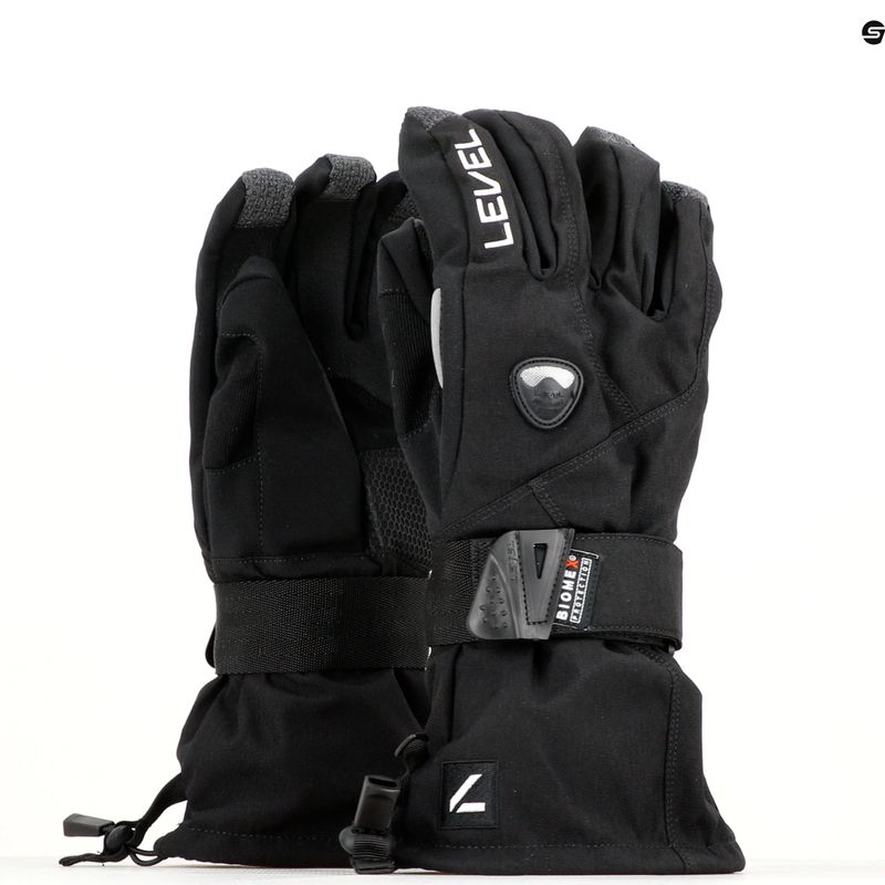 Men's snowboard gloves Level Fly black 1031 8