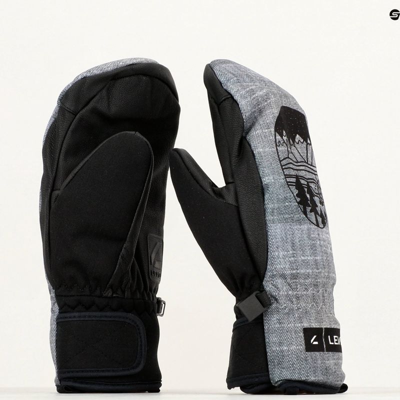 Level Vertigo Pro Mitt dark ski glove 9