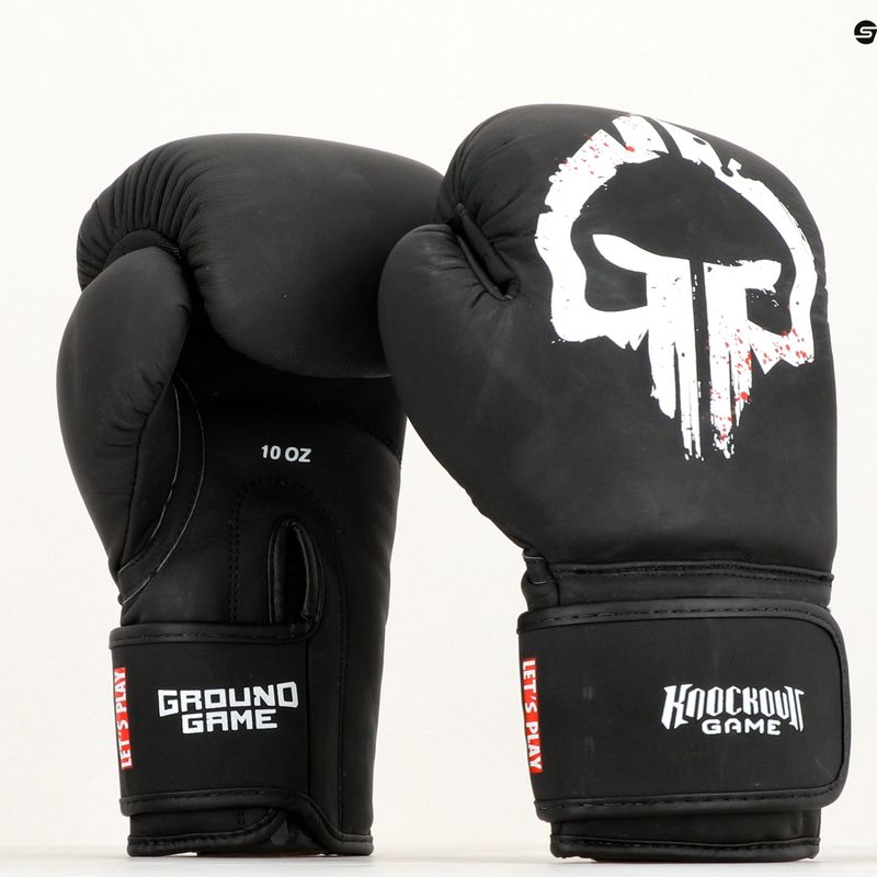 Ground Game Skullz boxing gloves black 10