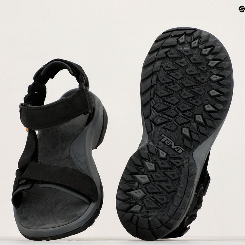 Teva Terra Fi Lite Leather black men's sandals 8