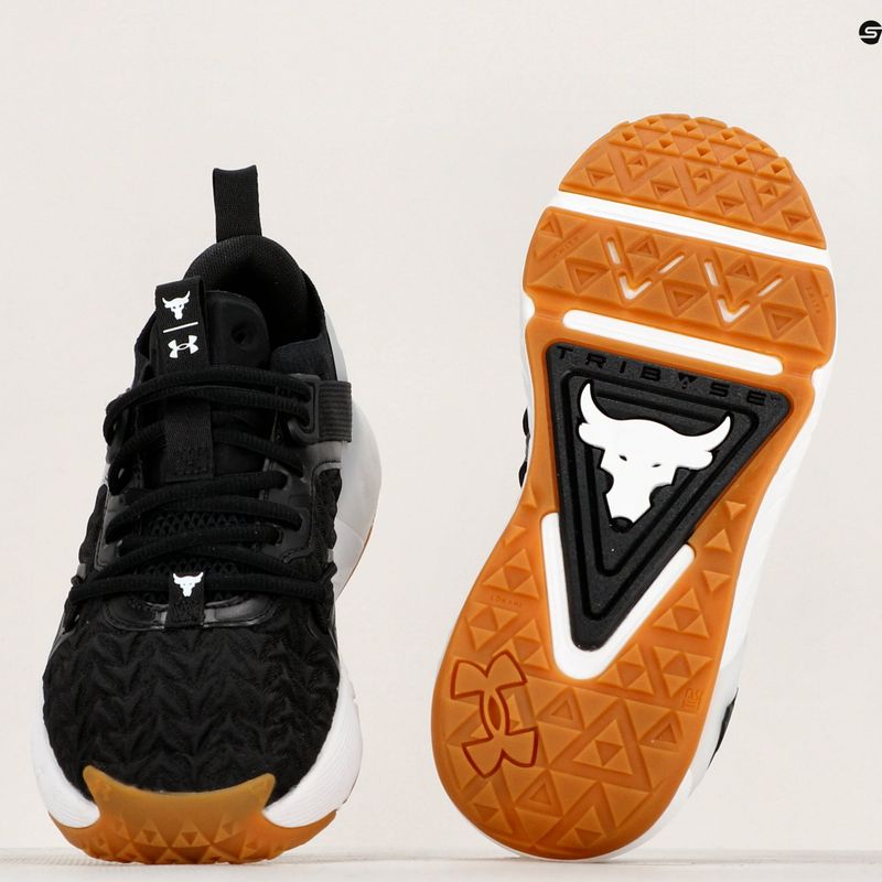 Under Armour Project Rock 6 black/white/black men's training shoes 8