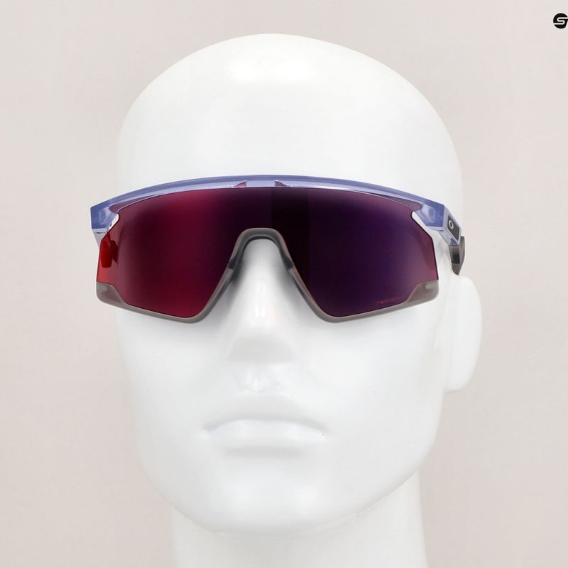Oakley Bxtr translucent lilac/prizm road sunglasses 9