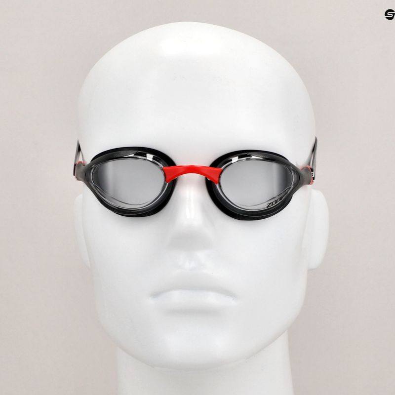 ZONE3 Volare Streamline Racing swimming goggles black/red 6