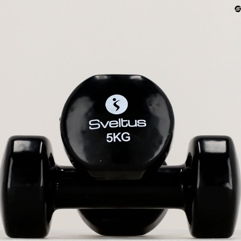 Set of dumbbells 5 kg 2 pcs. Sveltus Epoxy black 1185 6