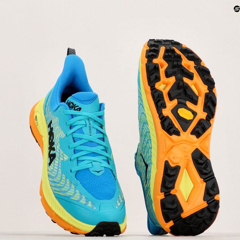 HOKA men's running shoes Mafate Speed 4 ceramic/diva blue 10