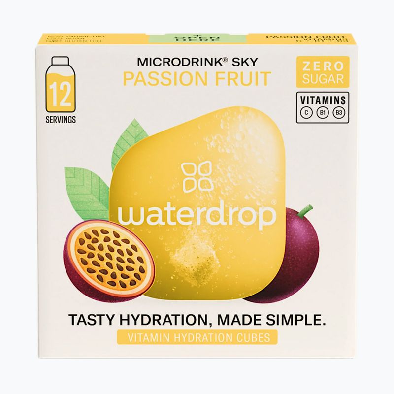 Isotonic drink waterdrop Microdrink Sky 12 cubes pineberry passion fruit