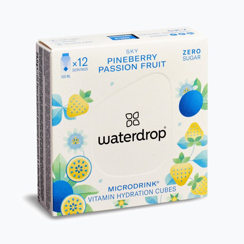 Isotonic drink waterdrop Microdrink Sky 12 cubes pineberry passion fruit 2