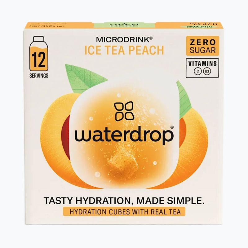 Waterdrop rehydration drink Microdrink Ice Tea 12 cubes peach