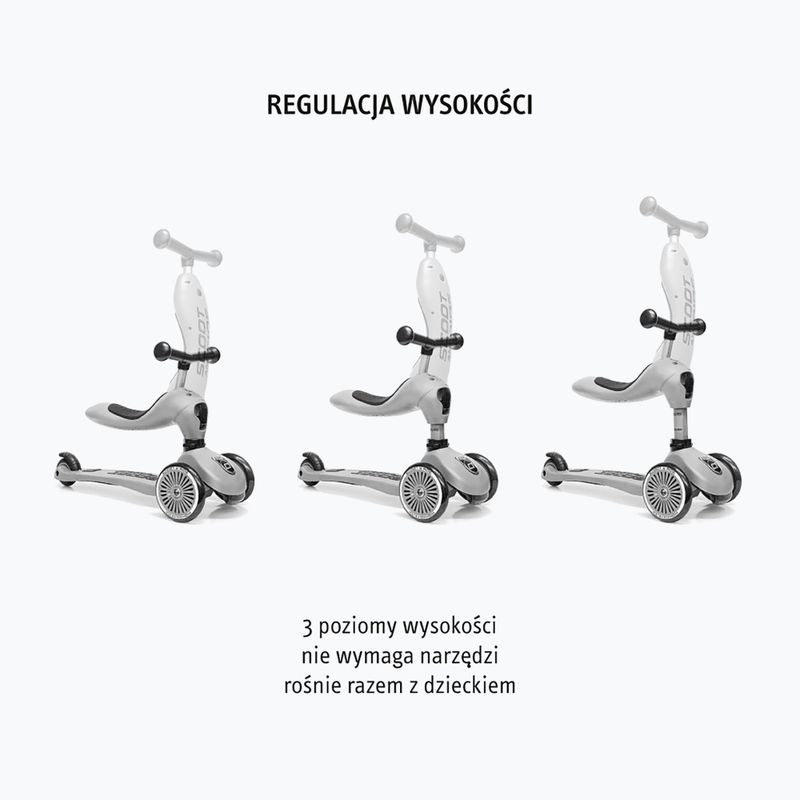 Scoot & Ride Highwaykick 1 Pusch And Go ash children's tricycle scooter 7