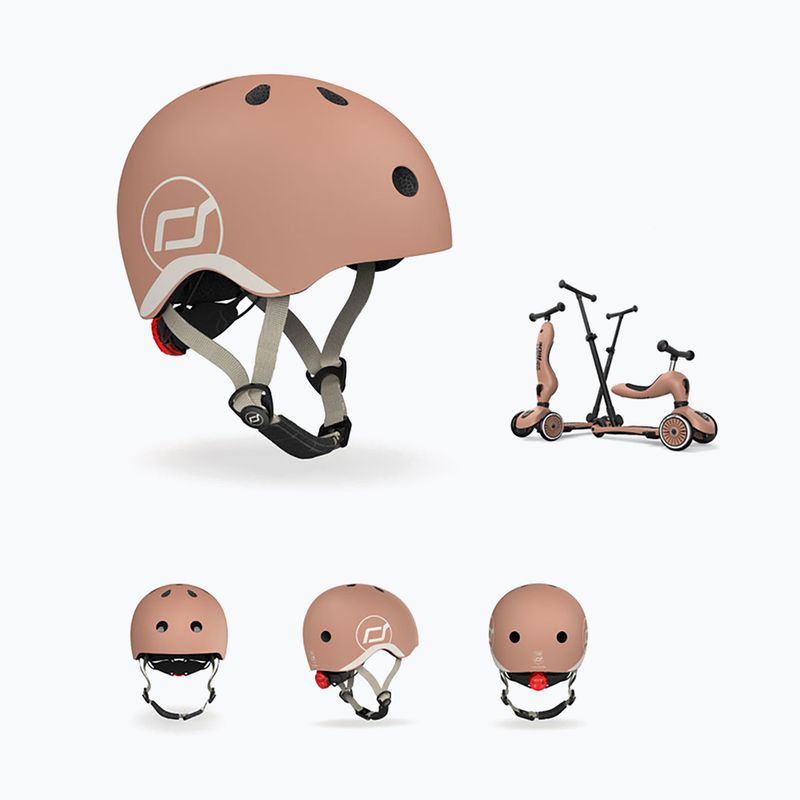 Children's helmet Scoot & Ride XXS-S mocha 8