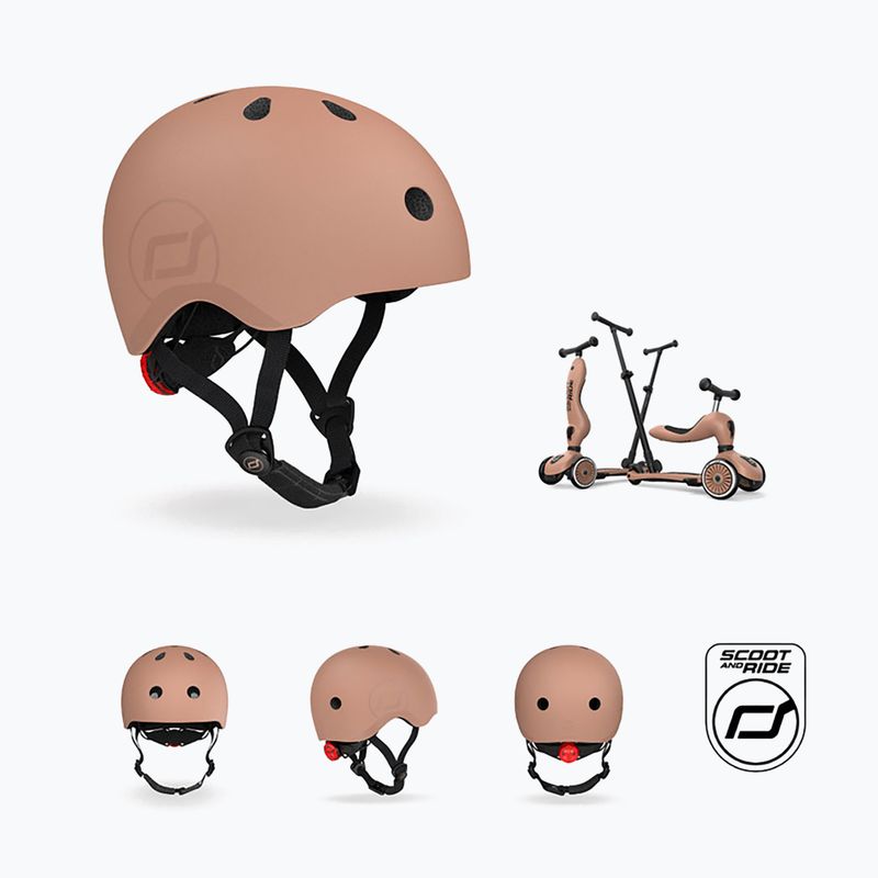 Children's helmet Scoot & Ride S-M mocha 10