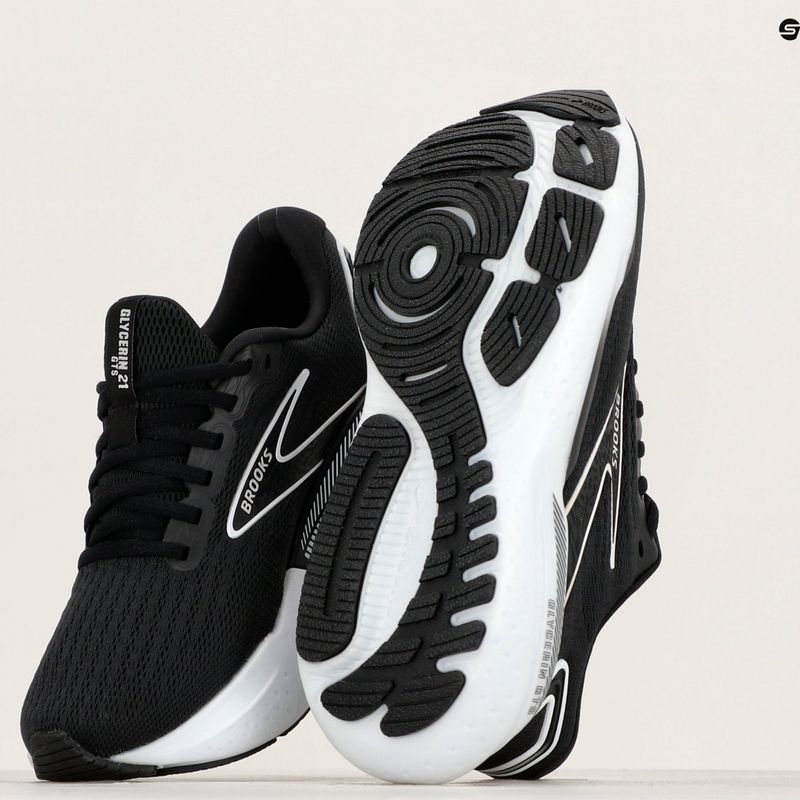 Women's running shoes Brooks Glycerin GTS 21 black/grey/white 12