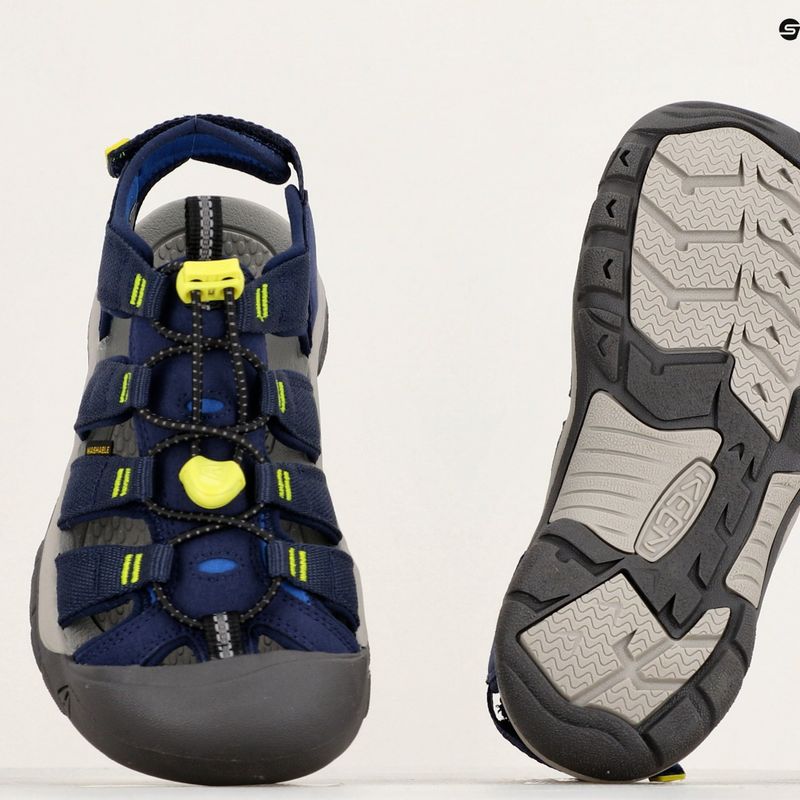KEEN Newport Boundless navy academy/evening primrose junior sandals 9